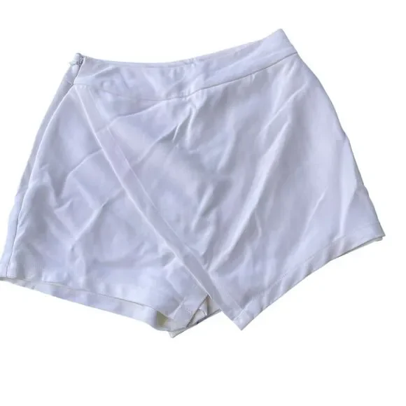 Manière De Voir Women's White Wrap Skort Size 4 Casual Summer Style - Picture 1 of 5